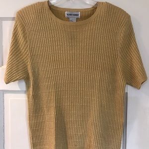 ALFRED DUNNER Sz L GOLD TOP